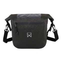Wodoodporna torba na kierownicę roweru Willex. Czarne torby na ramię WILLEX, bez wzorów, z tkaniny, na ramię, bez dodatków. Za 331.40 zł.