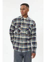 Matinique Koszula - Regular fit - w kolorze kremowo-niebieskim rozmiar: 3XL. Brązowe koszule Matinique, xl, bez wzorów, z bawełny, bez kołnierzyka, bez ramiączek. Za 165.99 zł.