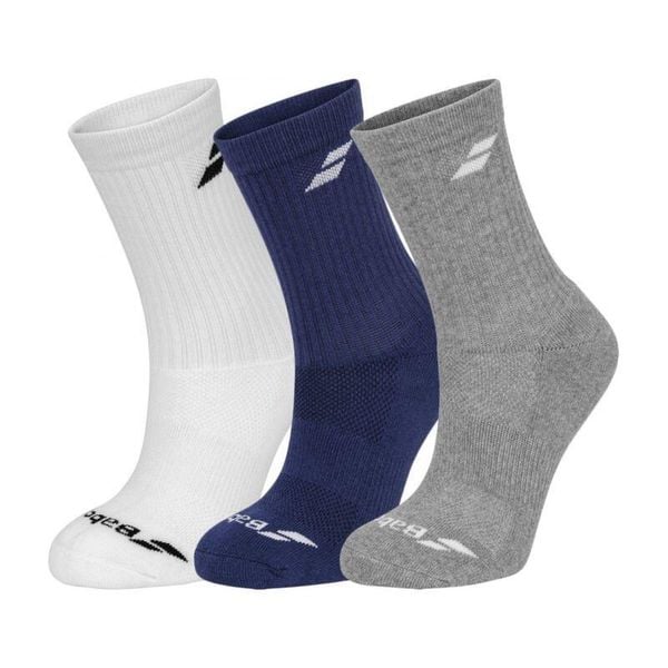 Skarpety sportowe Babolat Crew Socks 3 Pack. Białe skarpetki sportowe BABOLAT, bez wzorów, z bawełny. Za 52.00 zł.