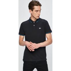 Lee - Polo. Czarne koszulki polo Lee, m, bez wzorów, z dzianiny, bez kołnierzyka, bez ramiączek. W wyprzedaży za 119.99 zł.