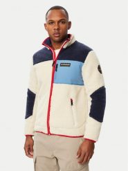 Napapijri Polar Yupik NP0A8AZU Kremowy Regular Fit. Białe bluzy z polaru Napapijri, m, bez wzorów, z polaru, bez kaptura. Za 879.99 zł.