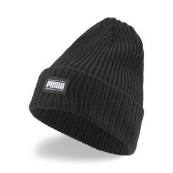 Czapka Puma Ribbed Classic Cuff Beanie. Brązowe czapki zimowe Puma, bez wzorów. Za 69.00 zł.