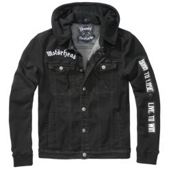 Kurtka dżinsowa Brandit Motörhead Cradock. Czarne kurtki Brandit, xl, bez wzorów, z denimu, bez kaptura. Za 670.85 zł.