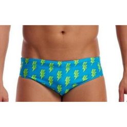 Kąpielówki męskie Funky Trunks Bolted - slipy. Niebieskie kąpielówki Funky Trunks, m, bez wzorów. Za 139.00 zł.