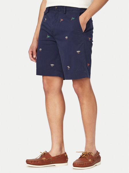 Polo Ralph Lauren Szorty materiałowe 710A13007001 Granatowy Regular Fit. Niebieskie szorty Polo Ralph Lauren, m, bez wzorów, z bawełny. Za 493.99 zł.