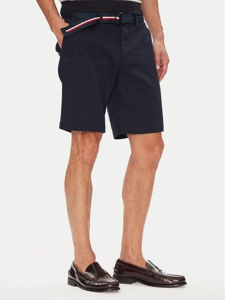 Tommy Hilfiger Szorty materiałowe Brooklyn MW0MW39706 Granatowy Regular Fit. Niebieskie szorty Tommy Hilfiger, m, bez wzorów, z bawełny. Za 239.99 zł.