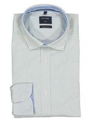 OLYMP Koszula "Casual" - Regular fit - w kolorze zielono-niebieskim rozmiar: S. Niebieskie koszule Olymp, s, bez wzorów, z bawełny, bez kołnierzyka, bez ramiączek. Za 121.95 zł.