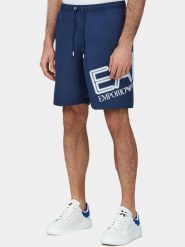 Szorty kąpielowe męskie EA7 Emporio Armani kąpielówki bokserki. Niebieskie slipy i bokserki EA7, m, bez wzorów. Za 299.00 zł.