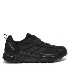 Trekkingi adidas. Czarne buty trekkingowe Adidas, bez wzorów, bez zapięcia. Za 309.99 zł.
