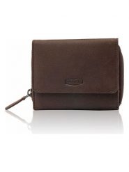 SPARWELL Skórzany portfel "Lyndsey" w kolorze brązowym - 12 x 10 x 3,5 cm rozmiar: onesize. Brązowe portfele SPARWELL, bez wzorów, z materiału. Za 73.99 zł.