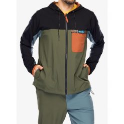 Kurtka męska Kavu River Throwshirt. Zielone kurtki KAVU, m, bez wzorów, z softshellu, bez kaptura. Za 377.99 zł.
