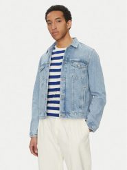 Tommy Hilfiger Kurtka jeansowa MW0MW38956 Niebieski Regular Fit. Niebieskie kurtki Tommy Hilfiger, m, bez wzorów, z bawełny, bez kaptura. Za 459.99 zł.