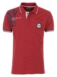 Peak Mountain Koszulka polo "Calor" w kolorze czerwonym rozmiar: XXL. Czerwone koszulki polo Peak Mountain, xxl, bez wzorów, z bawełny, bez kołnierzyka, bez ramiączek. Za 96.37 zł.