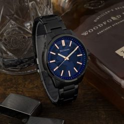 Zegarek męski bransoleta duży solidny granatowy glob premium Beltimore BT01. Niebieskie zegarki . Za 149.99 zł.