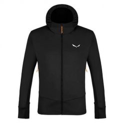 Bluza sportowa męska Salewa Puez Polarlite Hooded. Czarne bluzy z kapturem Salewa, m, bez wzorów, z kapturem. Za 639.00 zł.