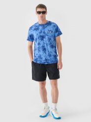 4F Spodenki casual męskie - czarne S. Czarne krótkie spodenki sportowe 4F, l, bez wzorów, z bawełny. W wyprzedaży za 59.99 zł.