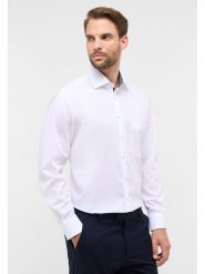 Eterna Koszula - Comfort fit - w kolorze białym rozmiar: 44. Białe koszule Eterna, bez wzorów, z bawełny, bez kołnierzyka, bez ramiączek. Za 113.99 zł.