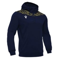 Bluza z kapturem 1/4 zip Macron Ishtar. Niebieskie bluzy z kapturem Macron, m, bez wzorów, z kapturem. Za 221.65 zł.