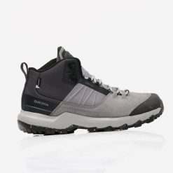 Second Life - Buty turystyczne męskie Quechua MH500 Mid... - Stan Doskonały. Szare buty turystyczne QUECHUA, na jesień, bez wzorów, z kauczuku, bez zapięcia, outdoorowe. Za 279.99 zł.