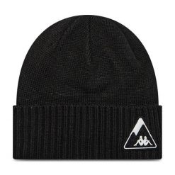 Czapka Kappa. Czarne czapki zimowe Kappa, bez wzorów. Za 79.99 zł.