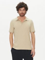 Marciano Guess Polo 5GHP03 6326A Beżowy Regular Fit. Brązowe koszulki polo Marciano Guess, l, z aplikacjami, z syntetyku, bez kołnierzyka, bez ramiączek. Za 299.99 zł.