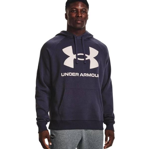 Męska Bluza Polarowa Rival. Fioletowe bluzy z kapturem Under Armour, l, bez wzorów, z bawełny, z kapturem. Za 159.00 zł.