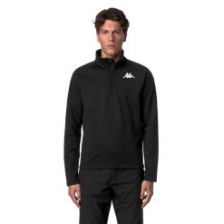 1/4 zip fleece Kappa 8cento 821. Czarne kurtki narciarskie i snowboardowe Kappa, m, bez wzorów, z polaru, narciarskie. Za 240.35 zł.