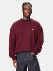 Adidas Bluza Trefoil Essentials LL1046 Bordowy Regular Fit. Czerwone bluzy Adidas, m, bez wzorów, z bawełny, bez kaptura. Za 279.99 zł.
