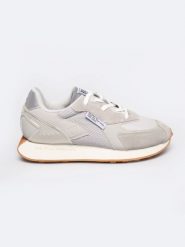 Sneakersy męskie ze skóry naturalnej szare RR174374 902. Szare buty sportowe casual BIG STAR, bez wzorów, ze skóry, bez zapięcia. W wyprzedaży za 229.99 zł.