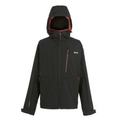 Męska Kurtka Soft Shell Hewitts X Colour Block. Czarne kurtki Regatta, m, bez wzorów, bez kaptura. Za 165.99 zł.