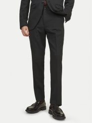 Jack&Jones Spodnie garniturowe Franco 12199893 Czarny Super Slim Fit. Czarne eleganckie spodnie Jack&Jones, m, z syntetyku. Za 129.99 zł.