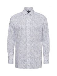 OLYMP Luxor modern Fit koszula biznesowa - Modern Fit Mężczyźni Modern Fit Bawełna biały|niebieski, 40. Białe koszule OLYMP Luxor modern Fit, m, bez wzorów, z bawełny, bez kołnierzyka, bez ramiączek. Za 399.95 zł.