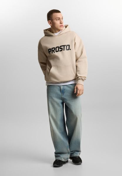 Bluza sportowa męska Prosto Big log z kapturem. Brązowe bluzy z kapturem Prosto., m, bez wzorów, z dresówki, z kapturem. Za 211.99 zł.