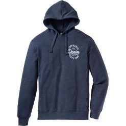 Bluza z kapturem Regular Fit bonprix niebieski melanż. Bluzy marki bonprix. Za 44.99 zł.