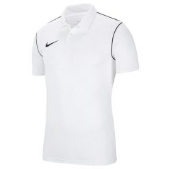 Męska Koszulka Polo Park 20. Białe koszulki polo Nike, m, bez wzorów, bez kołnierzyka, bez ramiączek. Za 201.99 zł.