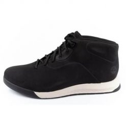 Buty trekkingowe męskie Timberland TB0A5MP1001. Czarne buty trekkingowe Timberland, bez wzorów, z materiału, bez zapięcia, trekkingowe. Za 604.00 zł.