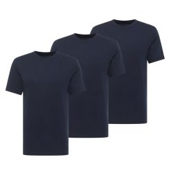 3-Pak T-Shirt Mustang Style Alex Granatowy 1017988 4136. Niebieskie t-shirty Mustang, uniwersalny, bez wzorów, bez kołnierzyka, bez ramiączek. Za 149.99 zł.