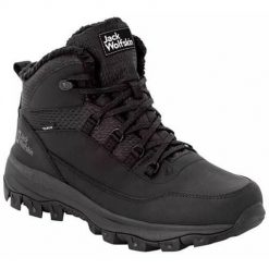 Buty trekkingowe męskie Jack Wolfskin Everquest Texapore Mid. Czarne buty trekkingowe Jack Wolfskin, bez wzorów, z materiału, za kostkę, bez zapięcia, trekkingowe. Za 871.00 zł.