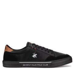 Tenisówki Beverly Hills Polo Club. Czarne trampki Beverly Hills Polo Club, m, bez wzorów, bez zapięcia. Za 229.99 zł.