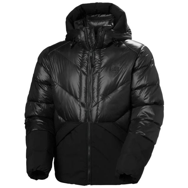 Kurtka puchowa Helly Hansen Village Down. Czarne kurtki Helly Hansen, m, bez wzorów, z puchu, bez kaptura. Za 1,390.00 zł.