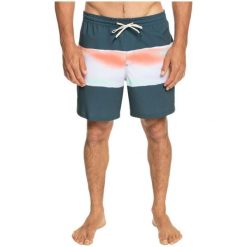 Szorty kąpielowe męskie Quiksilver Surfsilk Air-Brush Volley 17Nb. Niebieskie krótkie spodenki sportowe Quiksilver, m, bez wzorów, z elastanu. Za 209.85 zł.