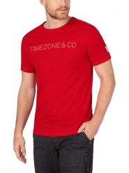 Timezone Koszulka w kolorze czerwonym rozmiar: 3XL. Czerwone bezrękawniki Timezone, xl, bez wzorów, z bawełny, bez kołnierzyka, bez ramiączek. Za 61.95 zł.