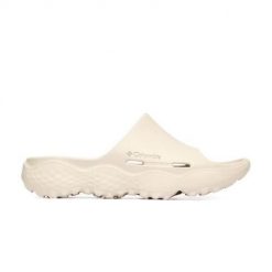 Klapki męskie Columbia Thrive Revive. Białe buty trekkingowe Columbia, bez wzorów, z materiału, bez zapięcia. Za 319.99 zł.