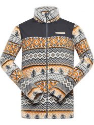 Alpine Pro Kurtka polarowa "Eflin" w kolorze szaro-pomarańczowym rozmiar: 3XL. Pomarańczowe kurtki Alpine Pro, xl, bez wzorów, z materiału, bez kaptura. Za 144.92 zł.