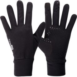Rękawiczki rowerowe długie dla dorosłych Force Calm ocieplane. Czarne rękawiczki FORCE, bez wzorów. Za 99.00 zł.