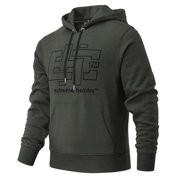 Bluza męska z kapturem EXTREME HOBBY CRUCIAL. Zielone bluzy EXTREME HOBBY, m, bez wzorów, z bawełny, z kapturem. Za 249.00 zł.