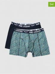 PME Legend Bokserki (2 pary) w kolorze granatowym i turkusowym rozmiar: M. Niebieskie bokserki PME Legend, m, bez wzorów. Za 92.95 zł.