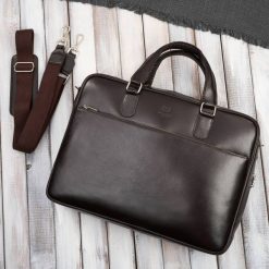 Męska torba skórzana na dokumenty brązowa Paolo Peruzzi T-145-BR. Brązowe torby na laptopa . Za 439.00 zł.