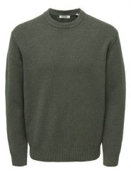 ONLY & SONS Sweter "James" w kolorze szarym rozmiar: XXL. Szare swetry nierozpinane Only & Sons, xxl, bez wzorów, bez kołnierzyka, bez ramiączek. Za 184.95 zł.