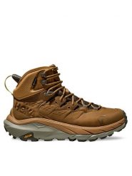 Hoka Trekkingi Kaha 2 GTX GORE-TEX 1123155 Brązowy. Brązowe botki sznurowane HOKA, bez wzorów, z gore-texu, bez obcasa, bez zapięcia. Za 809.00 zł.